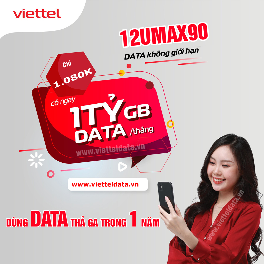 Gói Cước Umax90 Viettel