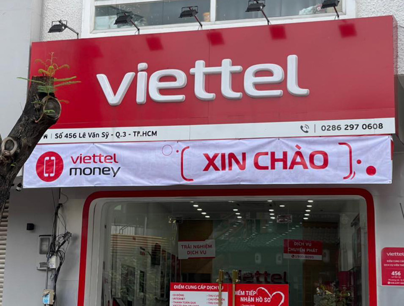 Cửa hàng Viettel 456 Lê Văn Sỹ Quận 3 Tp Hồ Chí Minh