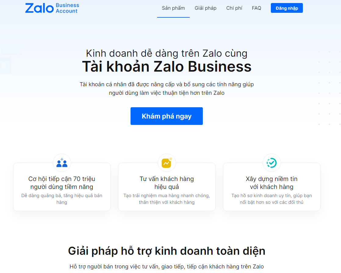 Zalo Trả Phí