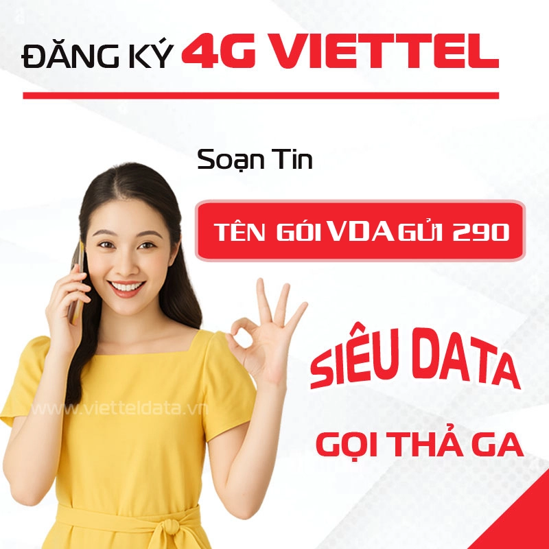 Cách đăng ký 4G Viettel tháng