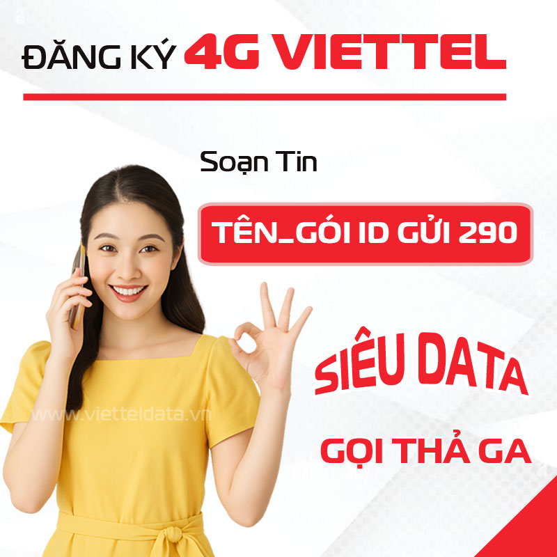 Cách đăng ký 4G Viettel tháng