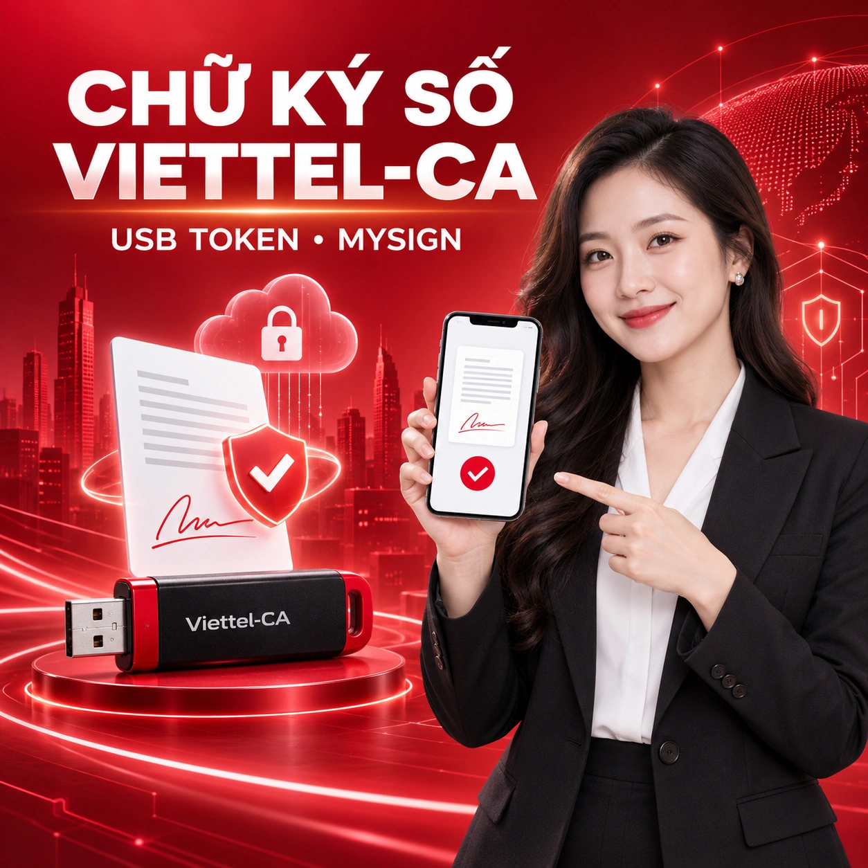 Tìm hiểu chữ ký số Viettel-CA USB Token và MySign
