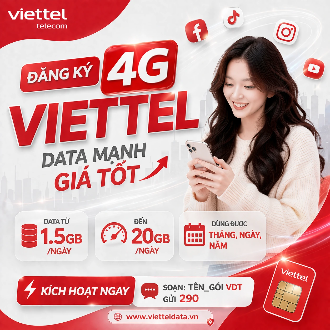 Đăng Ký 4G Viettel – Cách Đăng Ký Mạng Di Động Tháng, Ngày, Năm [2026]