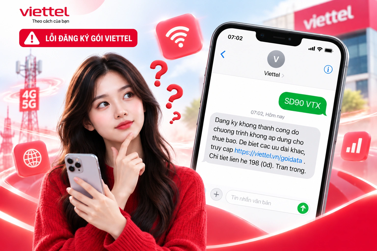 Viettel Báo “Đăng Ký Không Thành Công Do Chương Trình Không Áp Dụng Cho Thuê Bao”