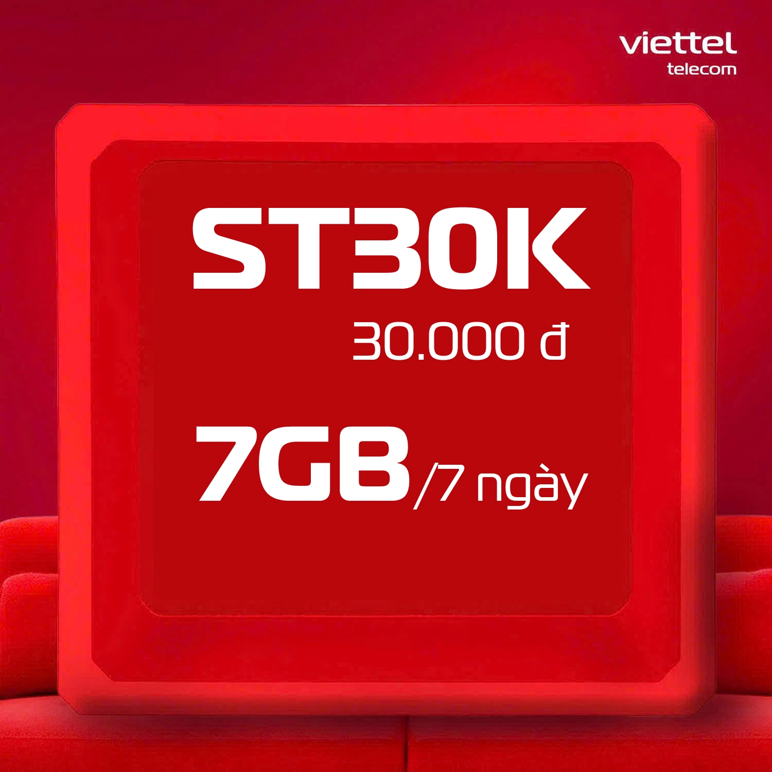 Gói ST30K Viettel – 1GB/ngày trong 7 ngày, giá 30.000đ
