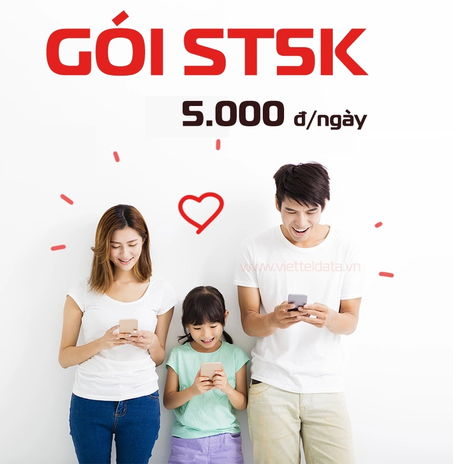 Gói ST5K Viettel – 500MB/ngày, giá 5.000đ