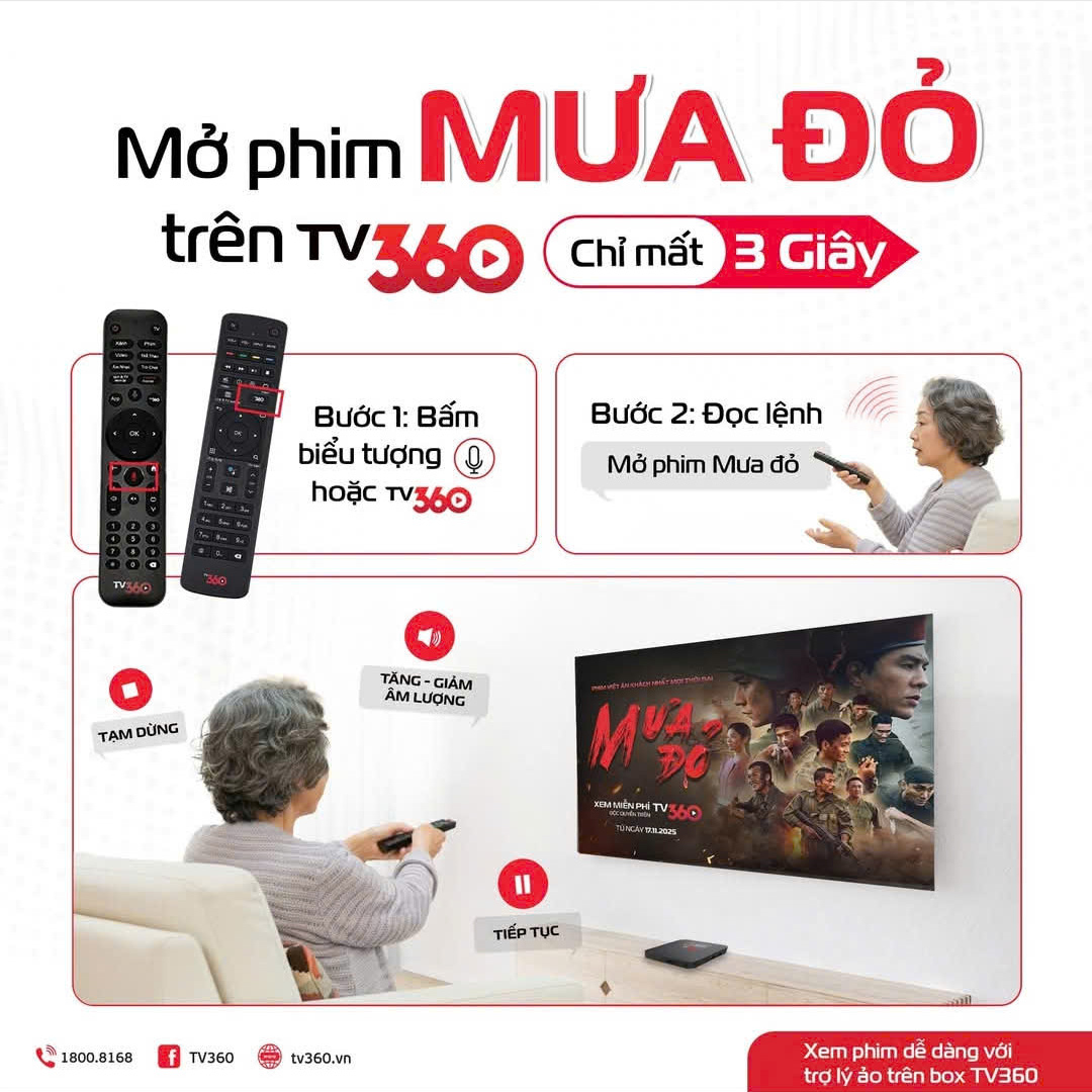 Xem Phim Mưa Đỏ Trên TV360 Viettel