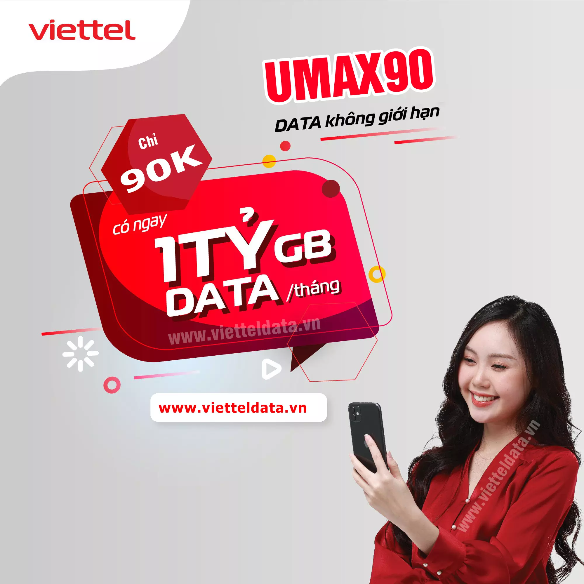 Gói UMAX90 Viettel cũ - Đã dừng đăng ký