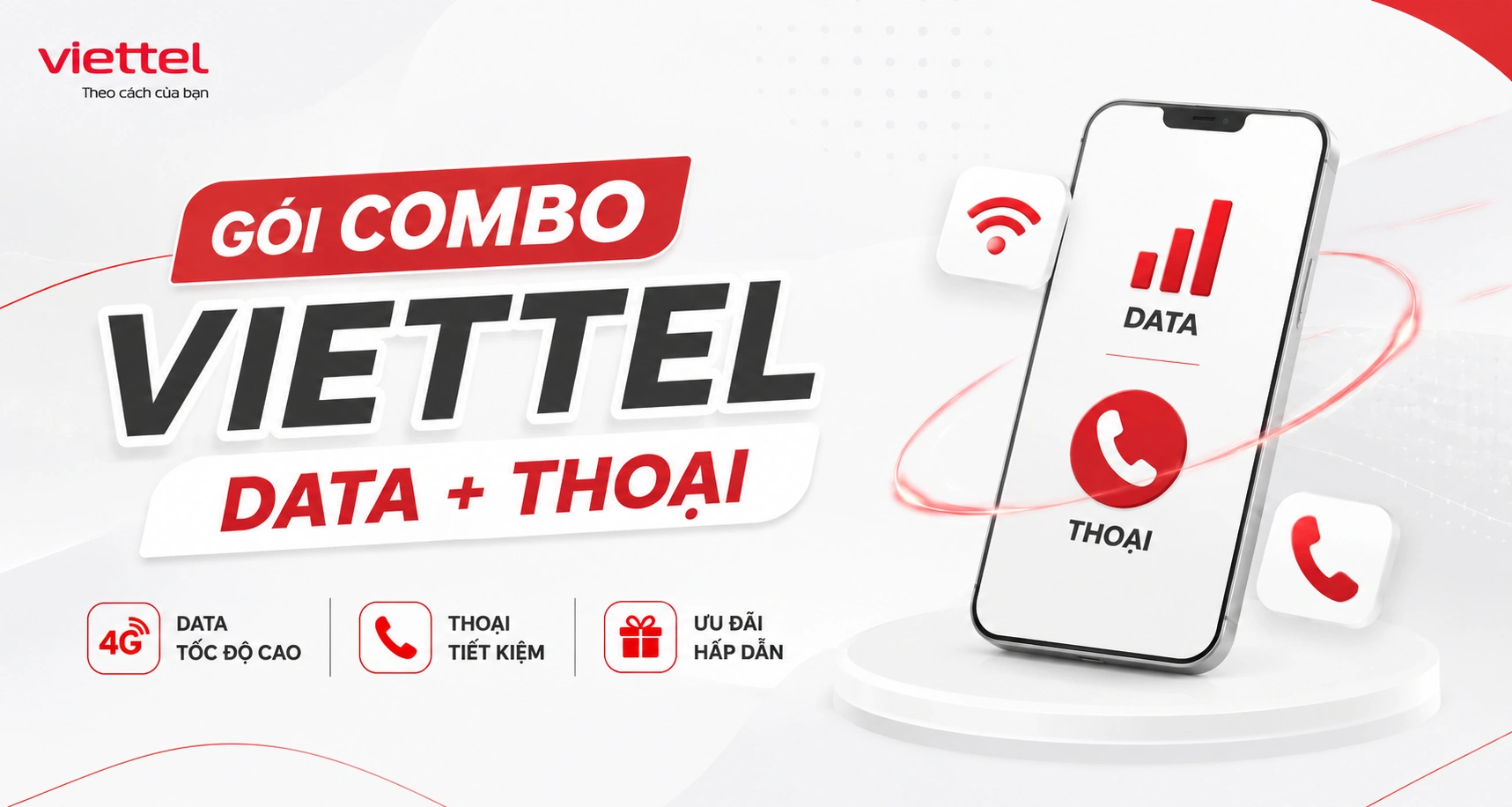 Nhóm gói cước Combo Data + Thoại Viettel