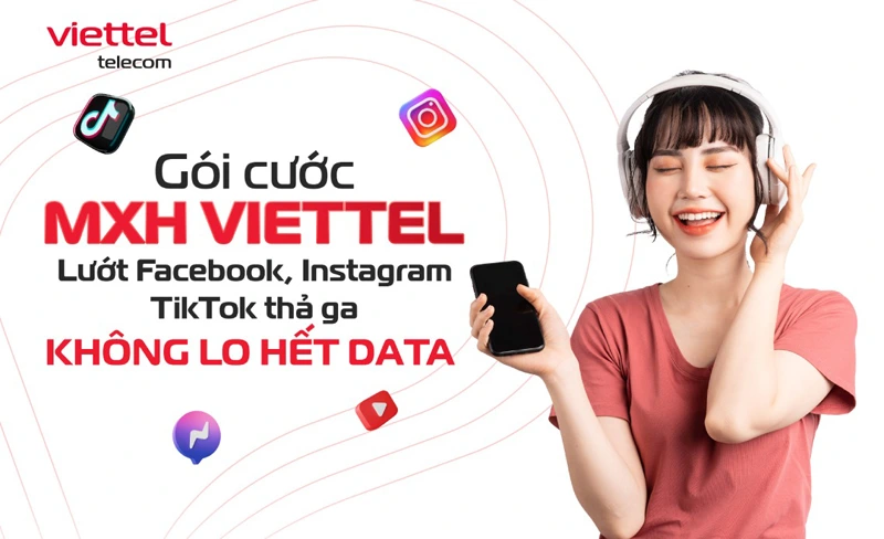 Tổng hợp các gói Data Mạng Xã Hội Viettel giá rẻ 2025