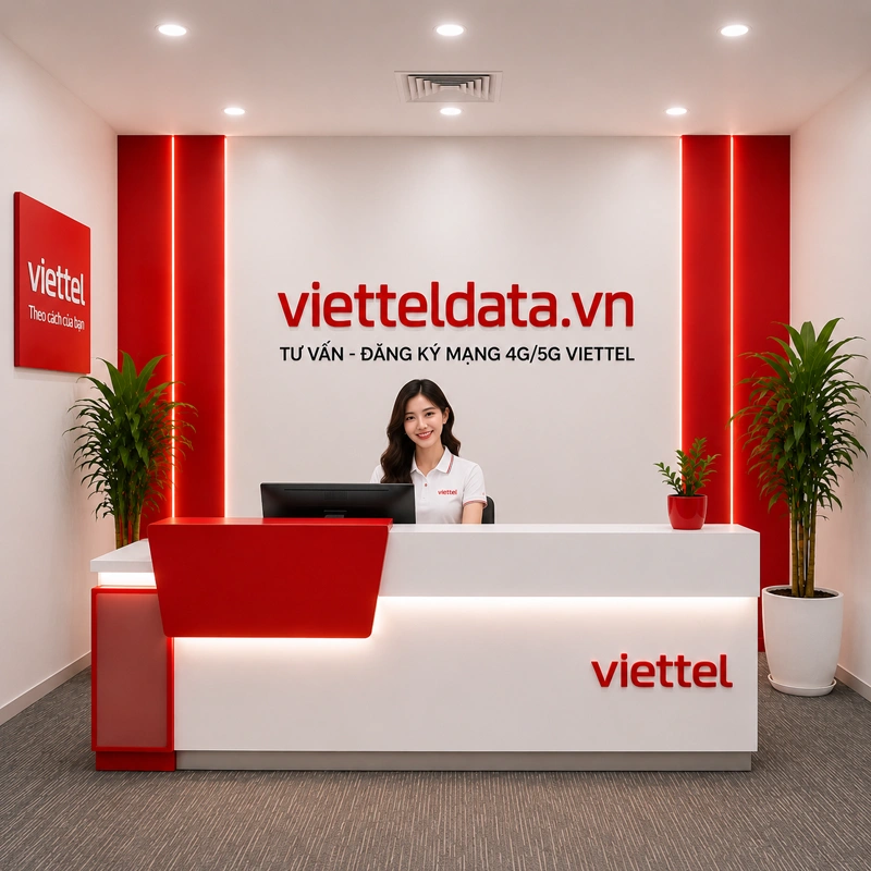 Văn Phòng Viettel Data - Tư Vấn, Hướng Dẫn Đăng Ký Mạng 4G/5G Viettel