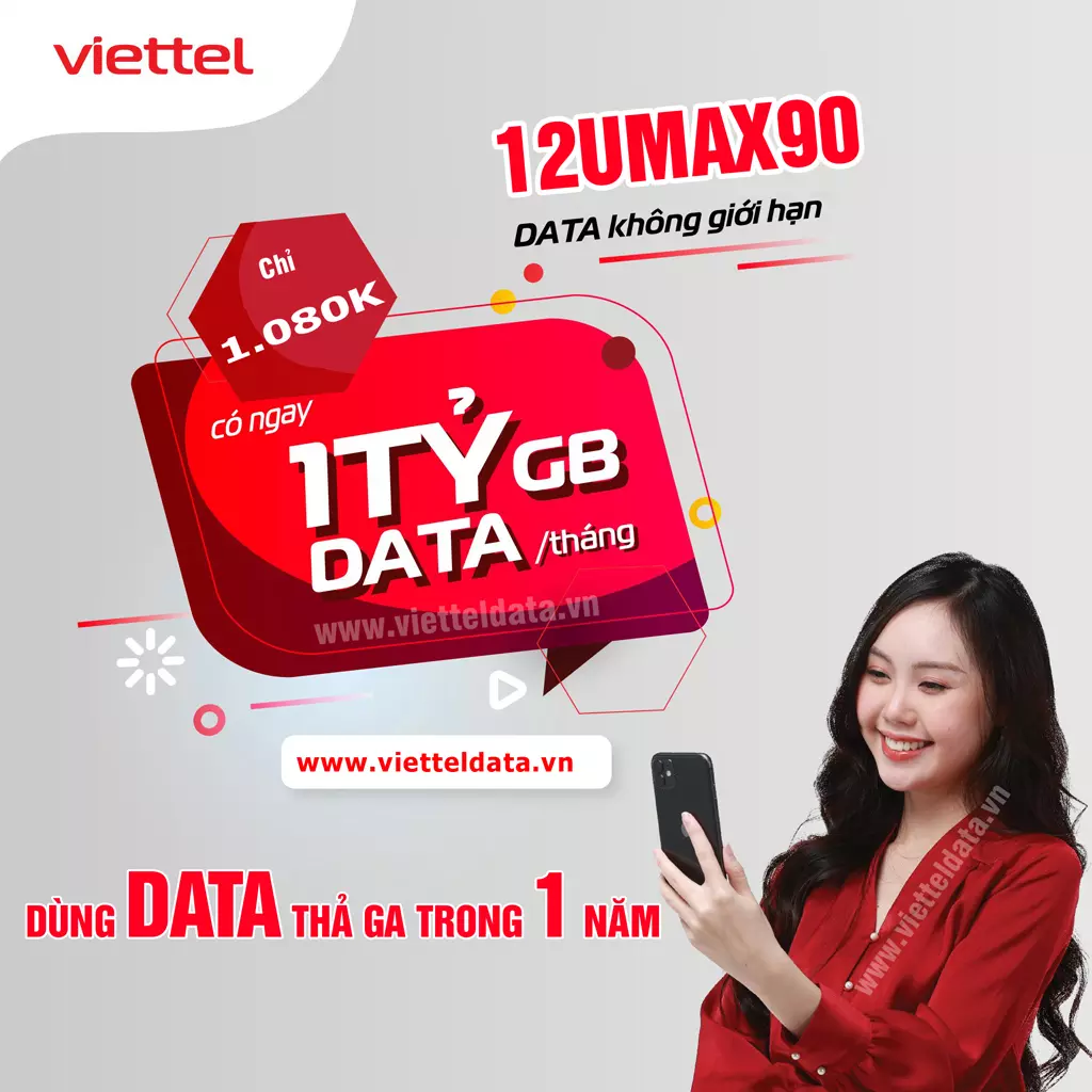 Gói Cước Umax90 Viettel