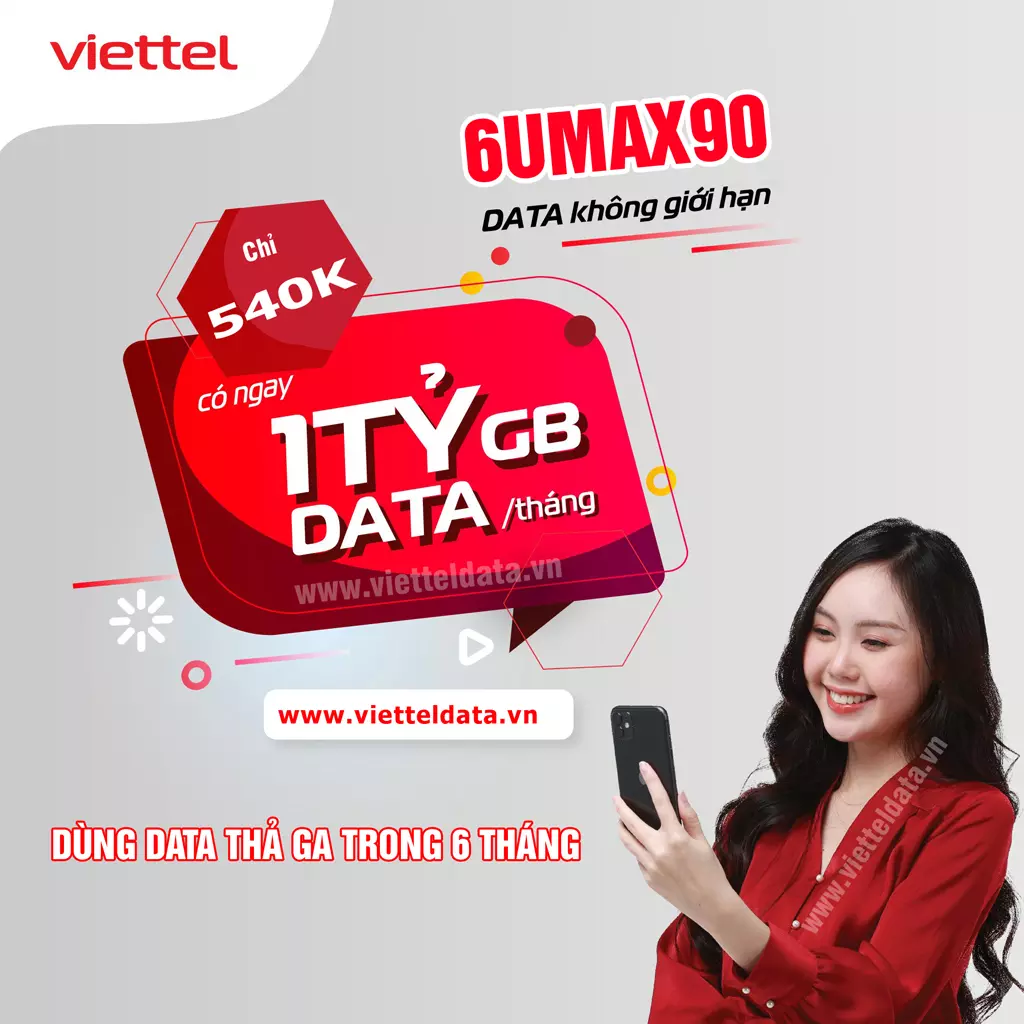 Gói Cước Umax90 Viettel
