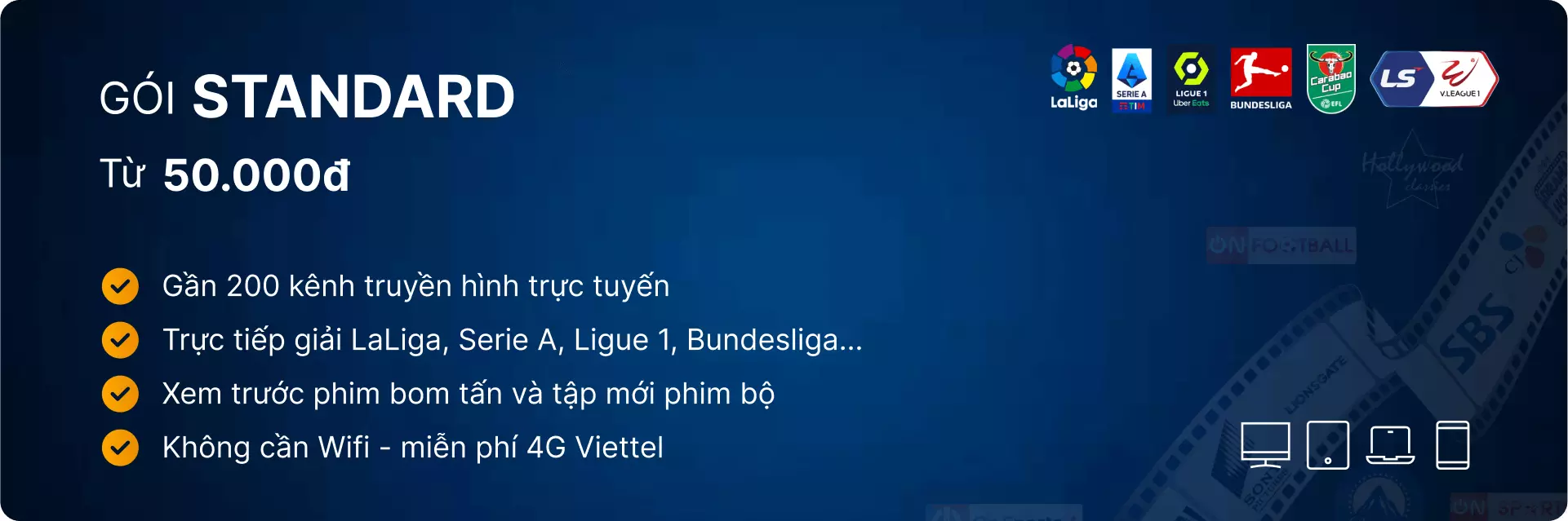 goi cuoc tv360 viettel standard