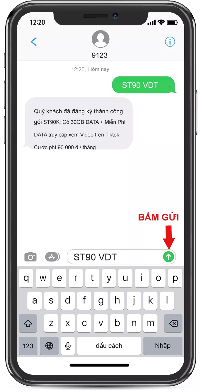 Cú pháp đăng ký gói ST90 Viettel