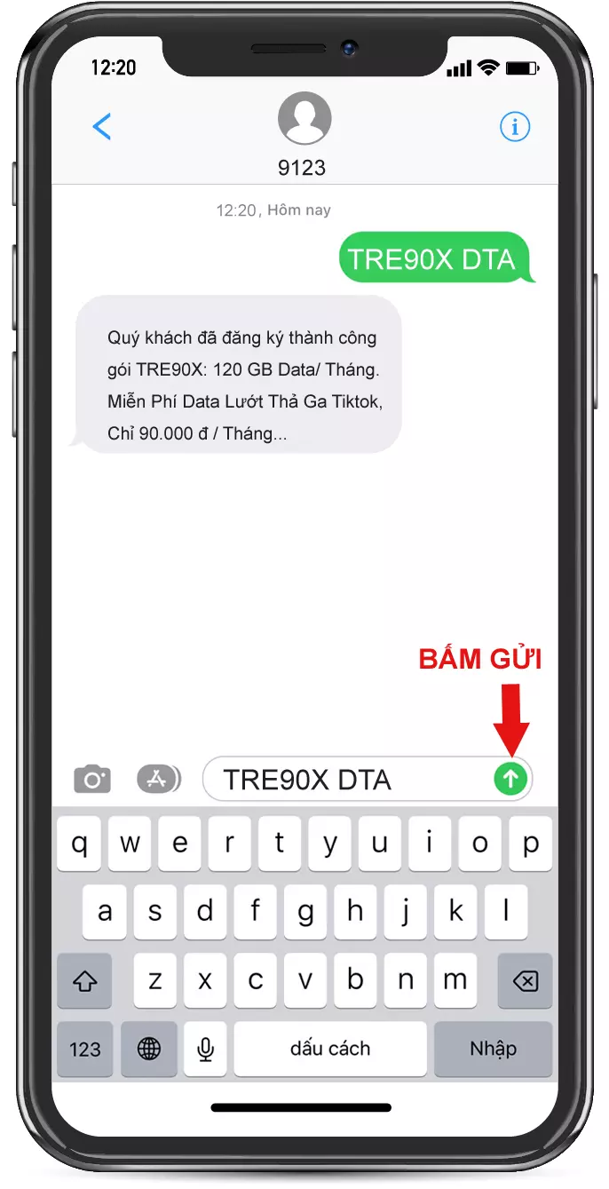 Cú pháp đăng ký gói TRE90X Viettel
