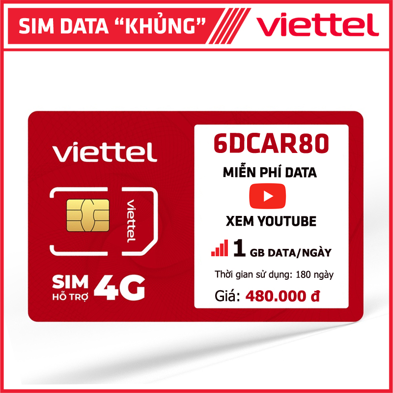 SIM 6dcar80 6 tháng