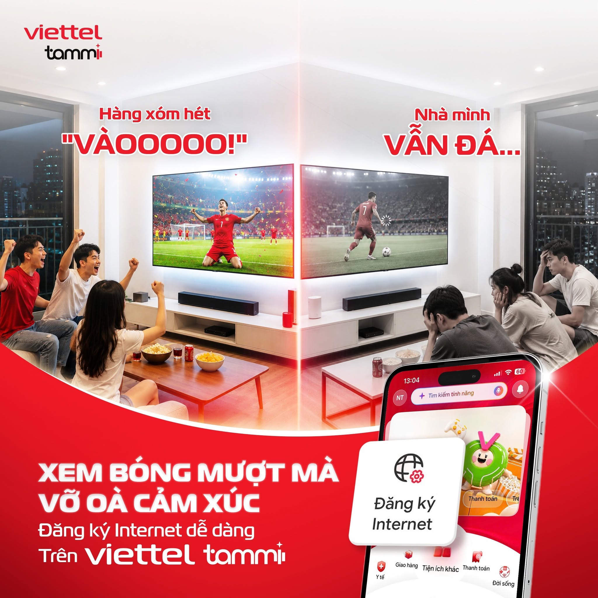 Xem bóng đá, TV360 trên Viettel Tammi