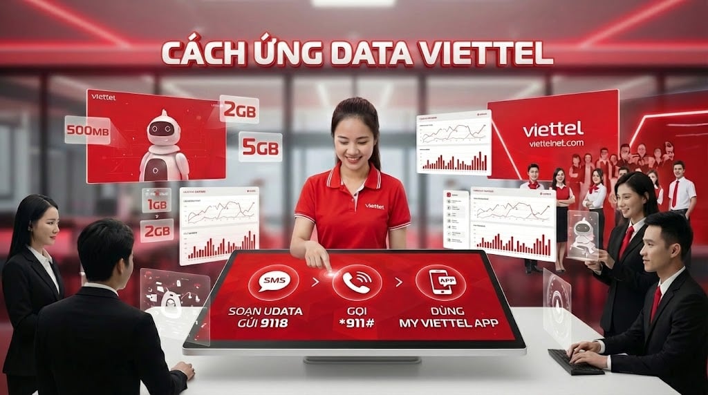 Cách ứng data Viettel nhanh nhất khi hết dung lượng – Ứng data Viettel 2026