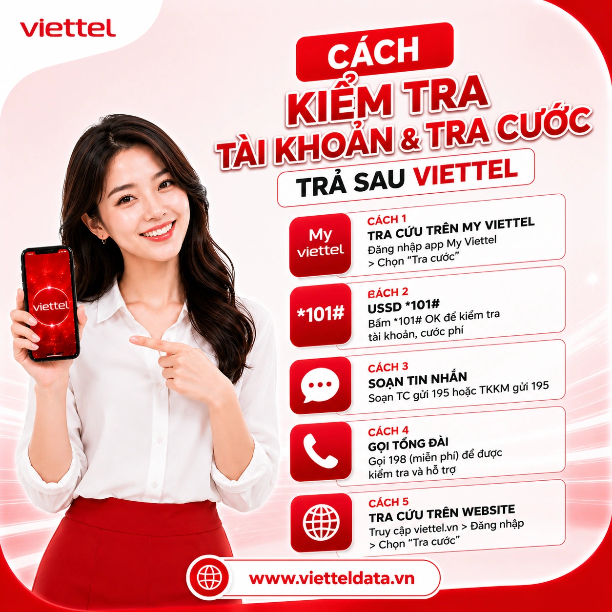 Cách Kiểm Tra Tài Khoản & Tra Cước Trả Sau Viettel Nhanh Nhất 2026