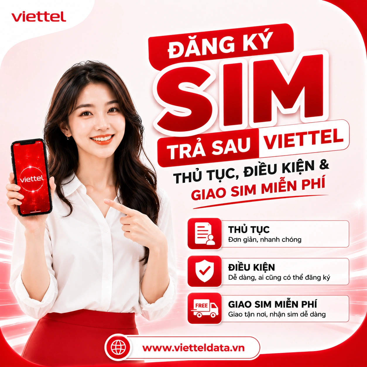 Đăng Ký SIM Trả Sau Viettel 2026 – Thủ Tục, Điều Kiện & Giao SIM Miễn Phí 24h