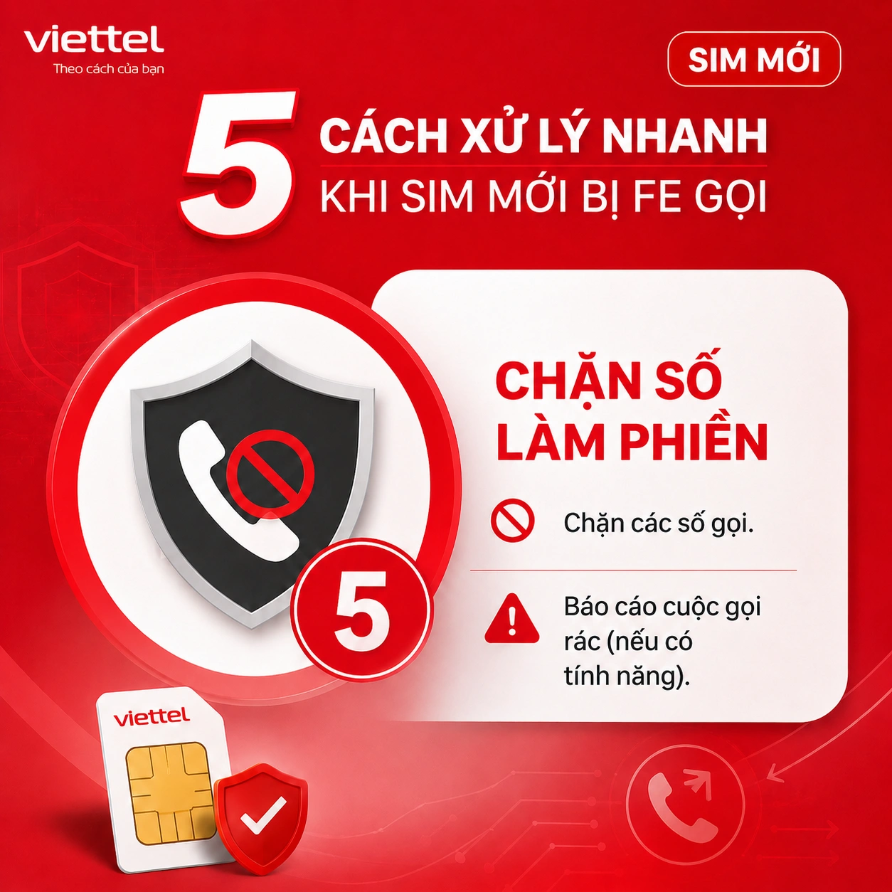 SIM mới bị FE Credit gọi đòi tiền – Chặn số làm phiền