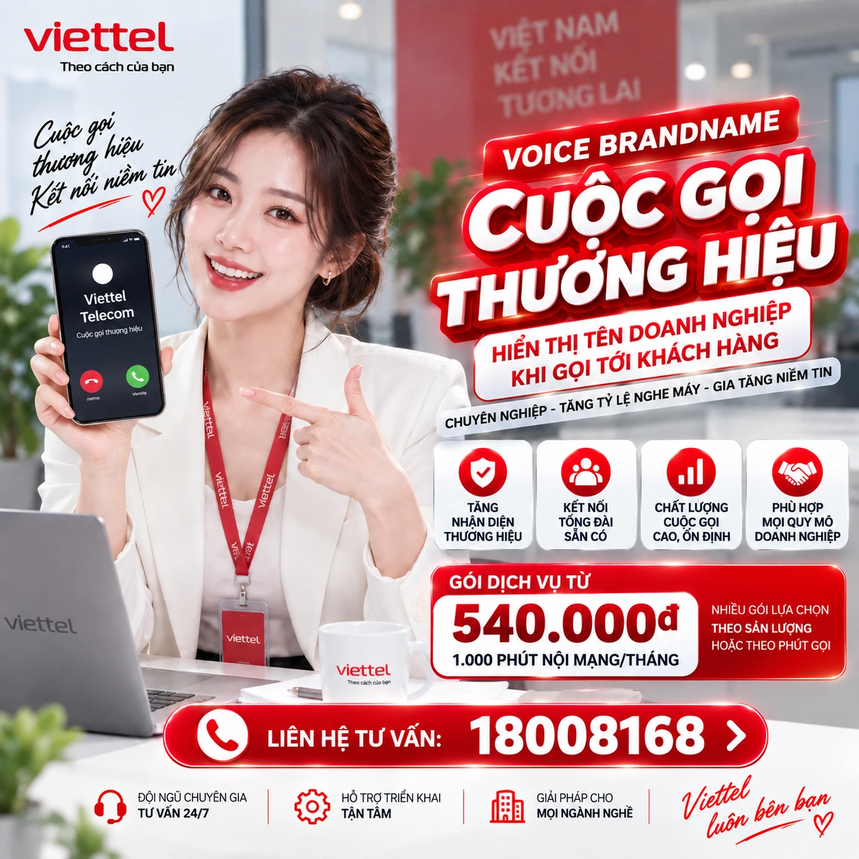 Voice Brandname Viettel – Bảng Giá Và Cách Đăng Ký Cuộc Gọi Thương Hiệu