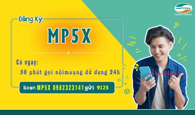 MP5X - Đăng Ký Gọi Nội Mạng Viettel 1 Ngày Giá Chỉ 5K