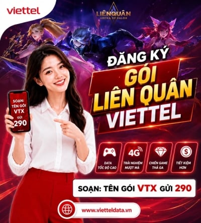 Đăng Ký Gói Cước Viettel Chơi Liên Quân Mobile 2026 — TOP 4 Gói 5GLQ190, 5GLQ210, 5G150N, V200B (SMS VTX 290)