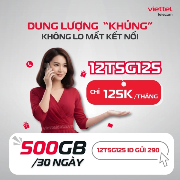 Gói 12T5G125 Viettel Có Gói 1 Tháng, 3 Tháng, 6 Tháng Không?
