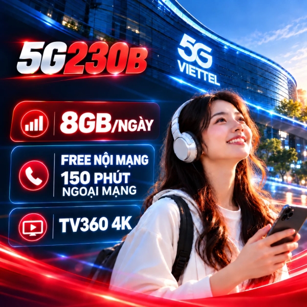 5GMAX200 Viettel — 8GB/Ngày Chỉ 200.000đ/30 Ngày