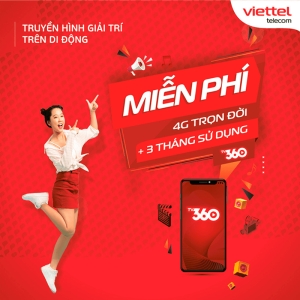 TV75K, TV95K, TV125K, TV90C, TV120C: 5 Gói Cước 4G TV360 Viettel