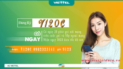 6V120C - Gói V120C Viettel 【6 Tháng Tặng + 2 = 8 Tháng】