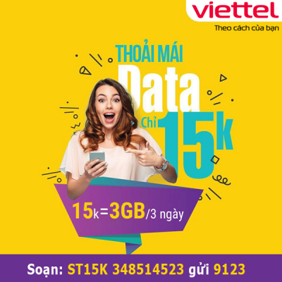 Cách đăng ký 4G Viettel 3 ngày 15K gói cước ST15K【Update 2023】