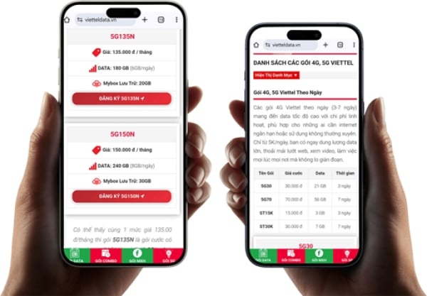 ViettelData.vn là gì? Trang tư vấn và hỗ trợ đăng ký gói cước Viettel 2026