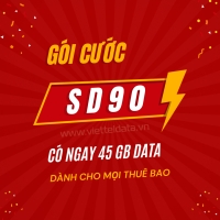 SD90 Viettel - Đăng Ký Gói Cước 45 GB DATA Chỉ 90K 1 Tháng