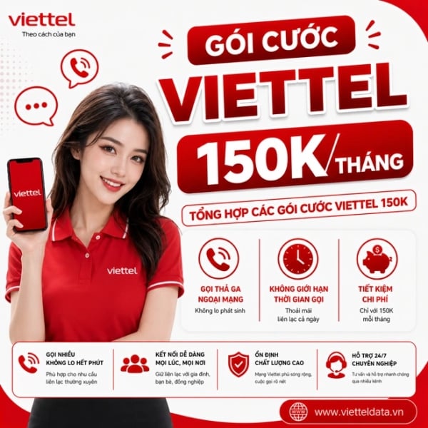Gói Cước Viettel 150K/Tháng 2026  - Data, Gọi Hay MXH?