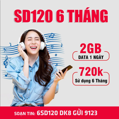 12SD120 - Gói Cước Chu Kỳ 12 Tháng Của Gói SD120【2GB / Ngày】