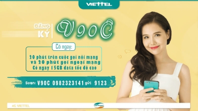 12V90C - Gói V90C Viettel Chu Kỳ Dài 12 Tháng 1 Lần Đăng Ký