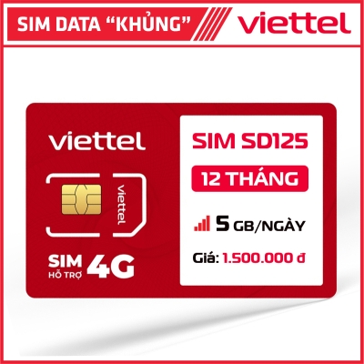 Sim 4G Viettel Trọn Gói 1 Năm 5GB/Ngày Giá Rẻ【Update 2025】